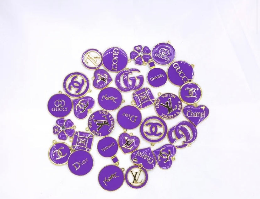 10 charms gold plated