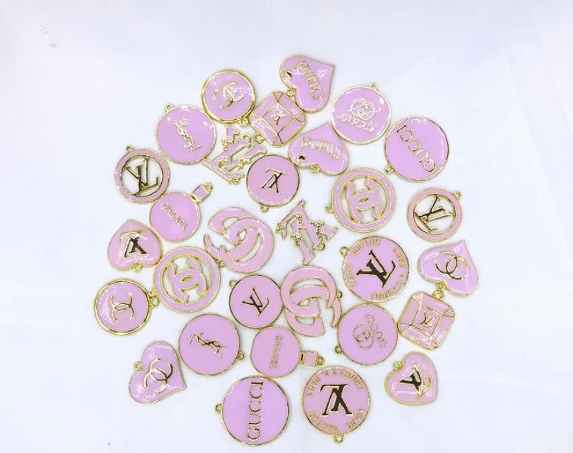 10 charms gold plated